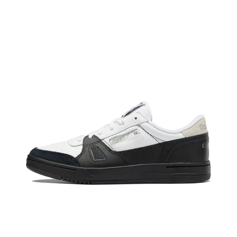Reebok Lt Court Cozy Wear resistant Skateboarding Shoes Unisex White Black