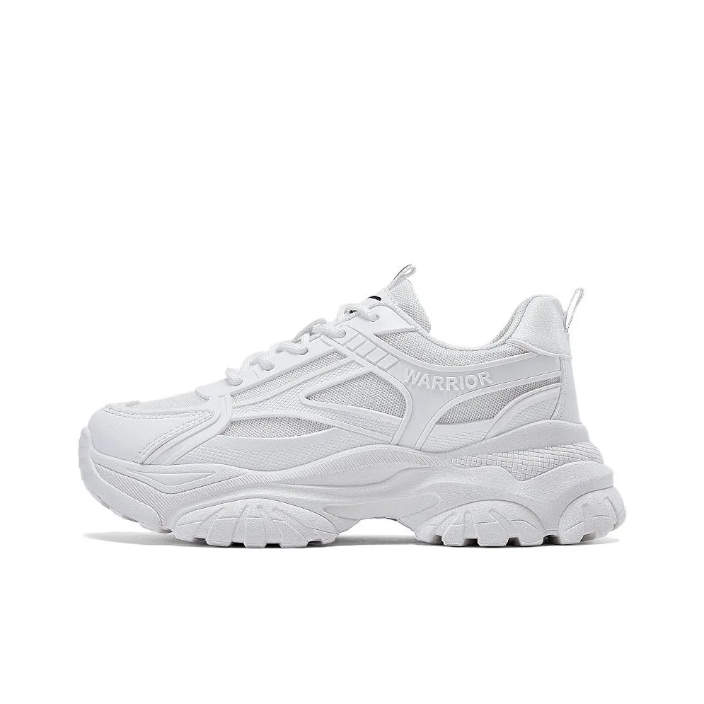 Warrior Low Top Chunky Sneakers Women's White