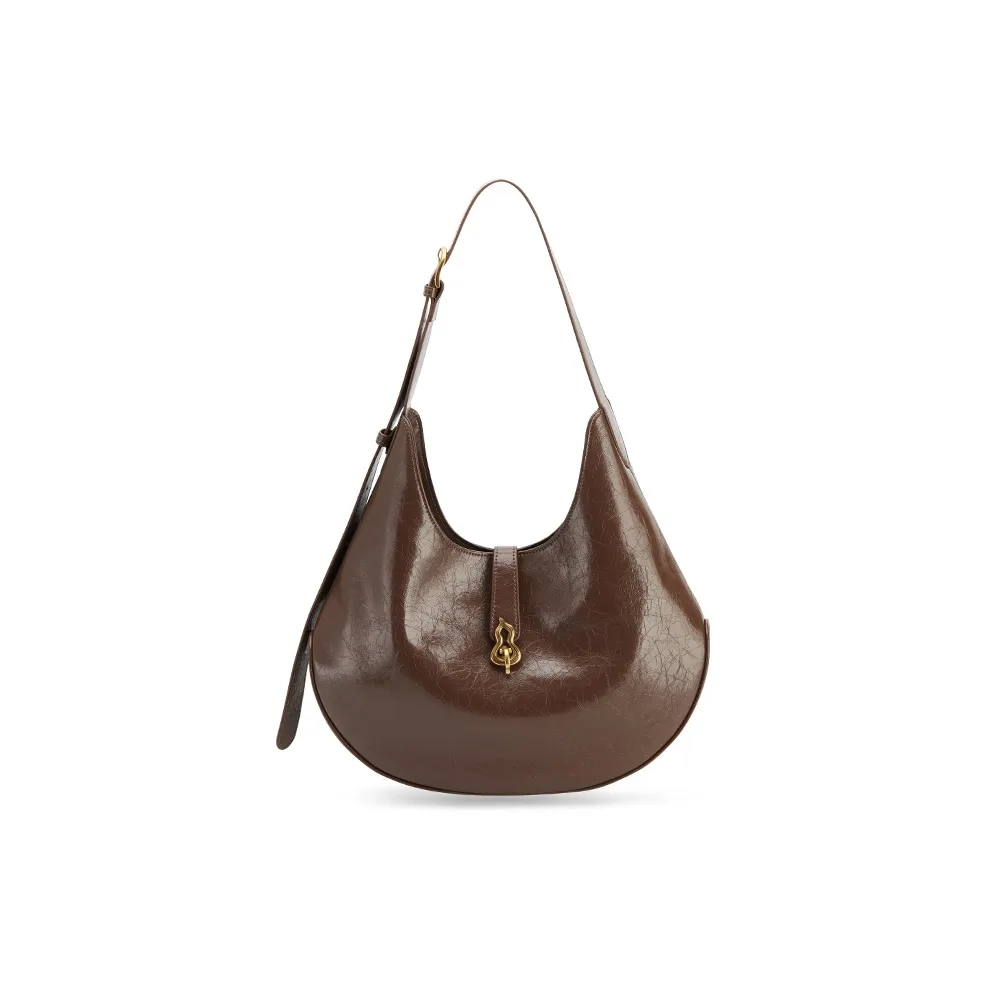 Simedin Сумка из коровьей кожи Saddle Сумка через плечо Сумка на плечо Средняя Женская