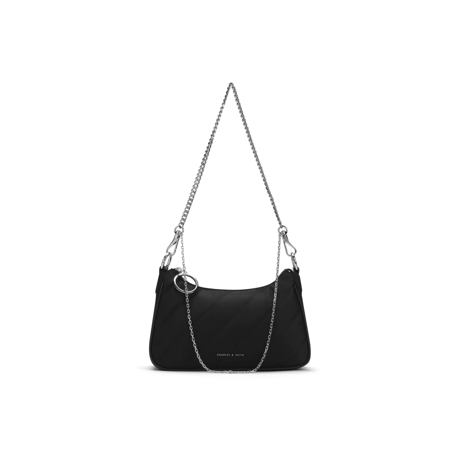CHARLES KEITH Нейлон Подмышечный Сумка на плечо Средний Женский Черный
