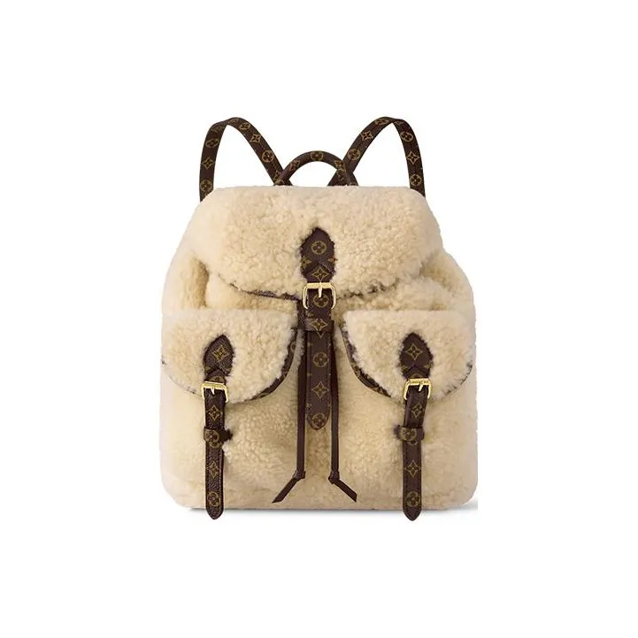 LOUIS VUITTON Lv Ski Backpack Cream/Brown
