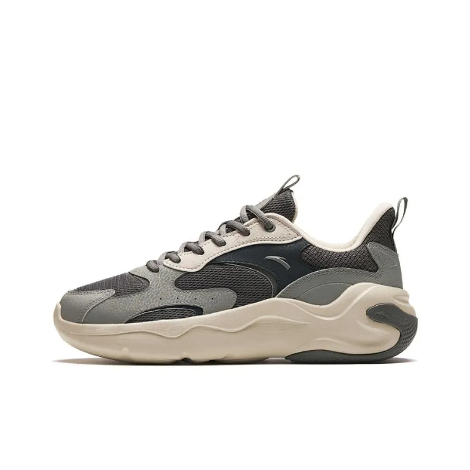 Anta Cushioning Wear-Resistant Low-Top Casual Shoes Men's Gray