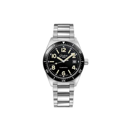 Glashütte Original Автоматический Механический Movement Унисекс Часы 39,5мм*12,15мм Черные