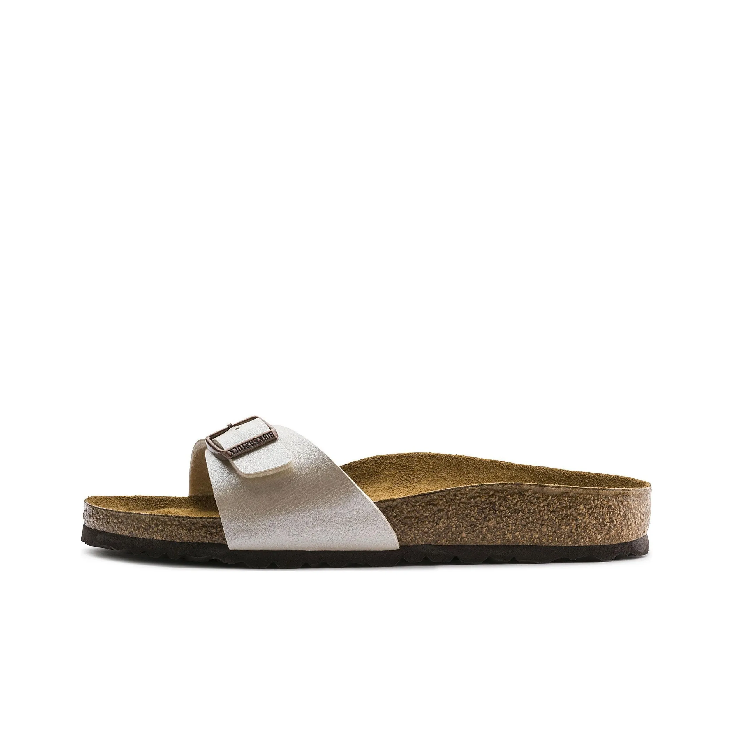 Birkenstock Slide Slippers Women's Pearl White Narrow