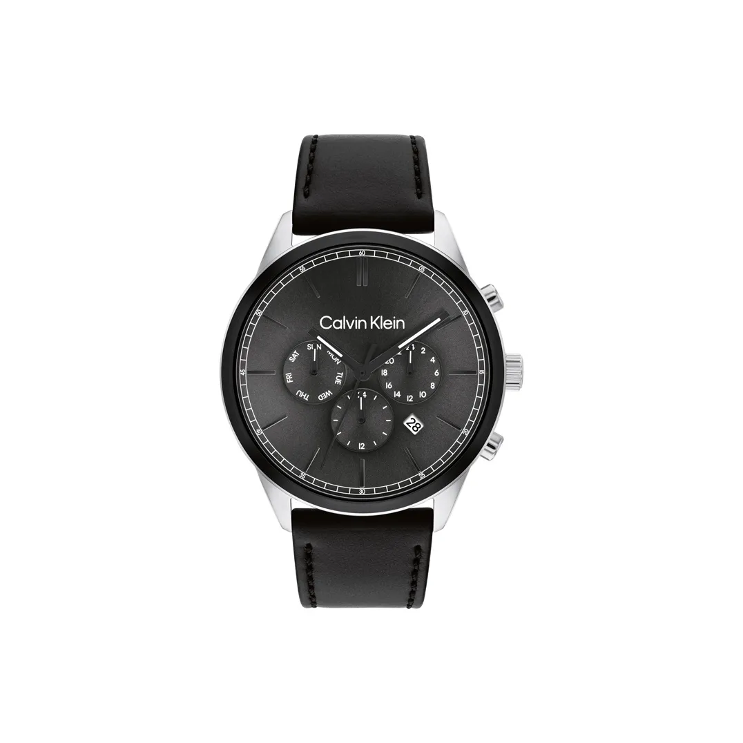 Calvin Klein Кварцевый механизм Мужские часы 44mm*44mm*10,2mm Черный