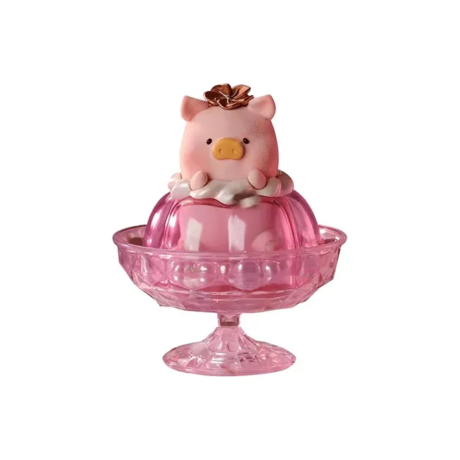 52TOYS LULU Pig Five Stars Dining Room Collection Цветочный Jelly Фея Прозрачный Слепой Бокс на Карточке 10,5 см