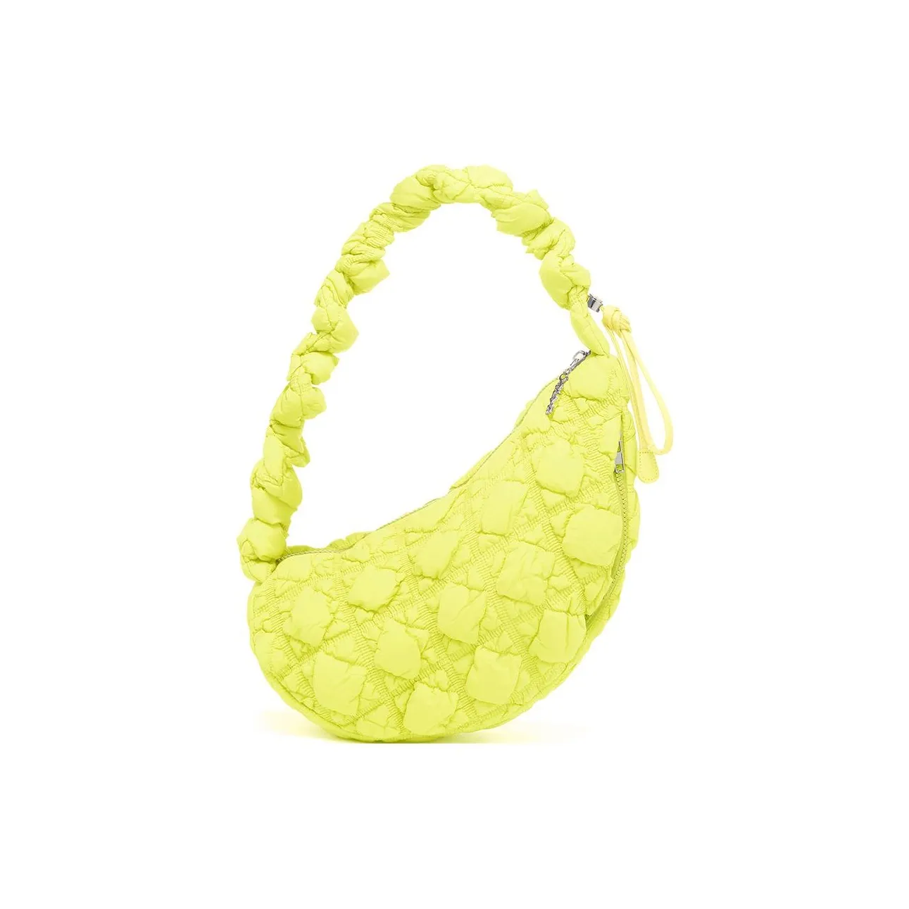 CARLYN Nylon Portable Crossbody Bag, Shoulder Bag Women's Lime Neon Yellow