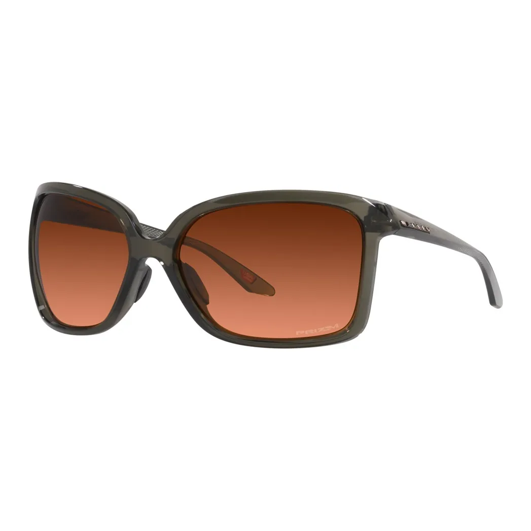 Oakley Plastic Irregular Shape Sunglasses Women's Gray