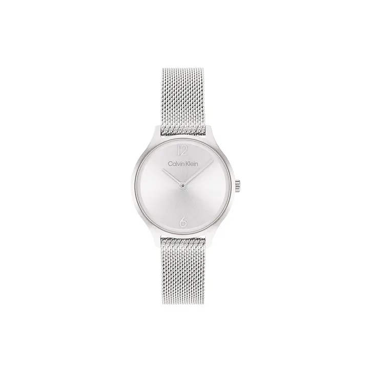 Calvin Klein Кварцевый Movement Женские Часы 28mm*7,3mm Серебряные