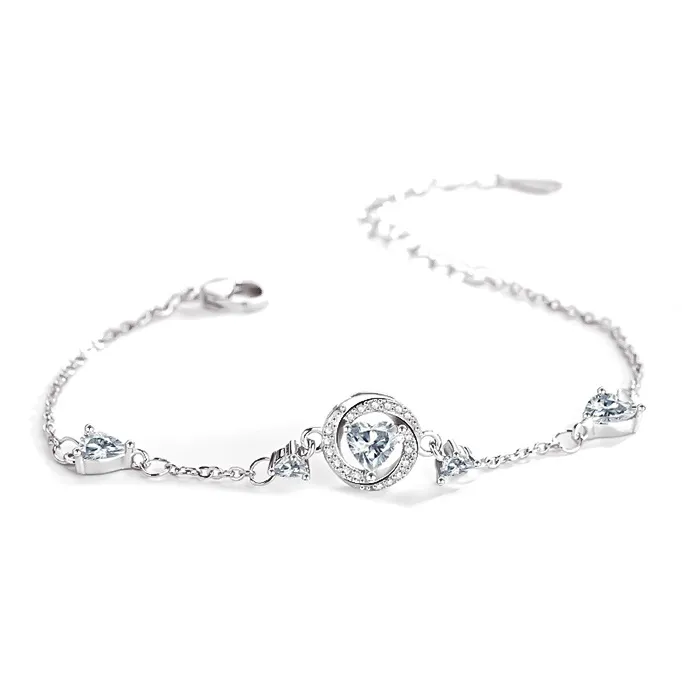 MUYAN Сплав THREE Second Сердцебиение Браслет Женские