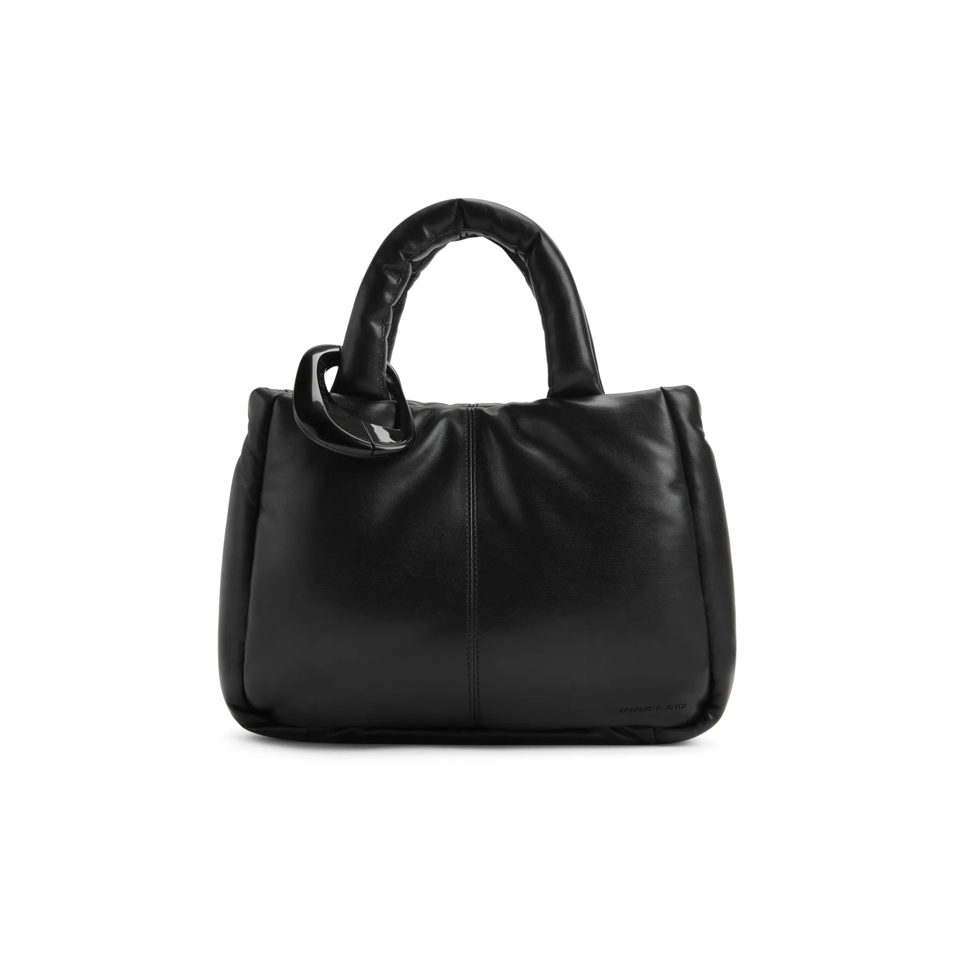 CHARLES KEITH ПУ (полиуретан) Сумка Женская Черная Темно-Коричневая Слоновая Кость