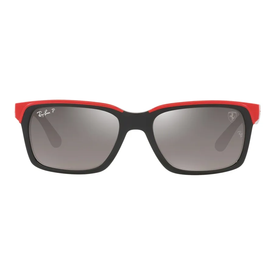 RayBan Прямоугольные Солнцезащитные очки Унисекс Красный