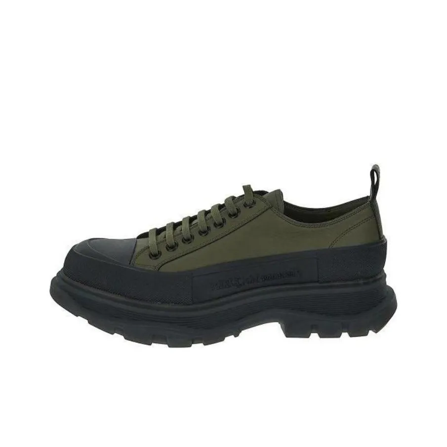 Alexander McQueen Lace Up Sneakers 'Army Green Black'