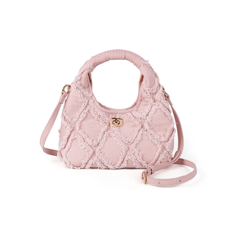 CHISIY Denim Crossbody Bags Handbags Small Size Women's Blue Pink White Black