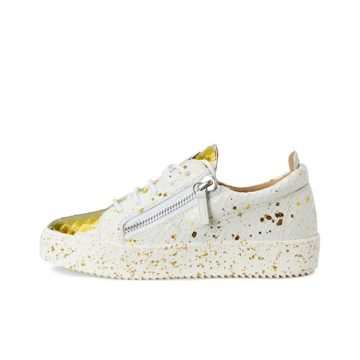 Giuseppe Zanotti Frankie Crocodile effect Leather Sneakers