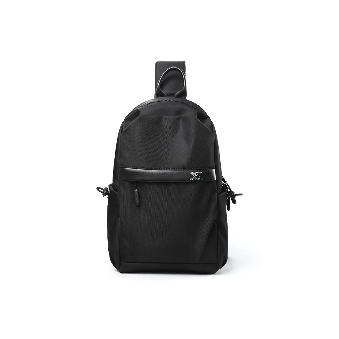 SEPTWOLVES PU Shoulder Bag Biker Bag Cycling Fanny Pack QPL Regular Men's Black