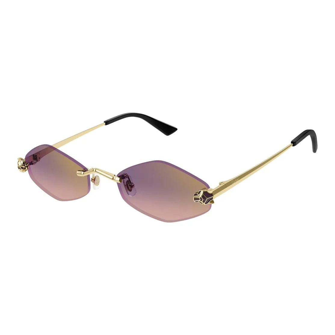 Cartier Geometric Frame Sunglasses
