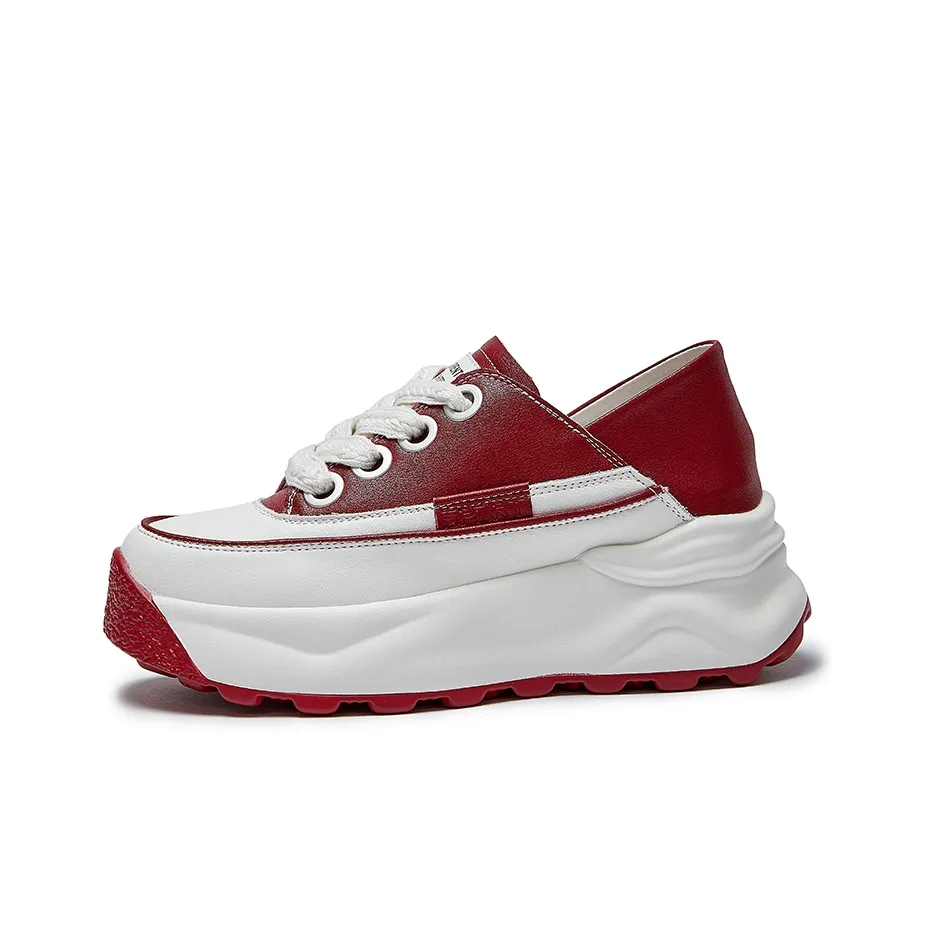 LAORENTOU Height Increasing, Balance, Abrasion Resistant, Lightweight, Breathable Low Top Skateboard Shoes Women's