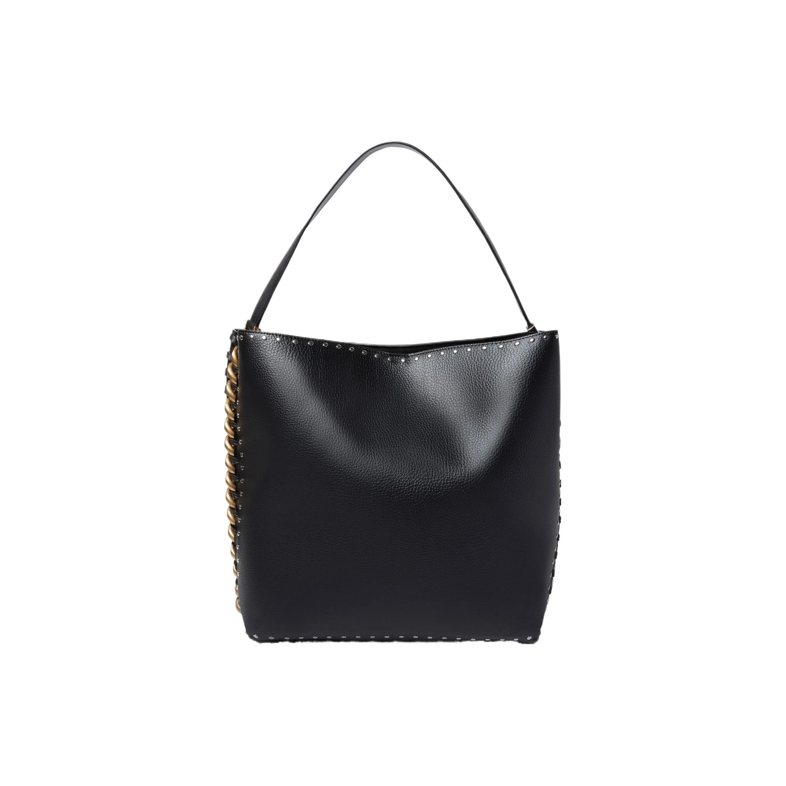 Stella McCartney Frayme Studded Top Handle Bag
