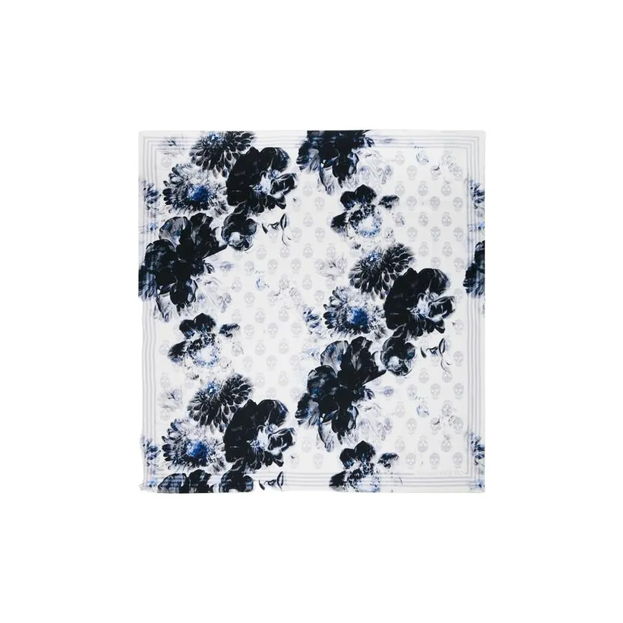 Alexander McQueen Шелковые шарфы Женские Белый