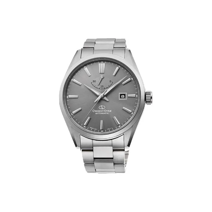 ORIENT STAR Automatic Mechanical Movement Steel Strap Watch 42mm Men's Watches Gray Dial RE AU0404N00B