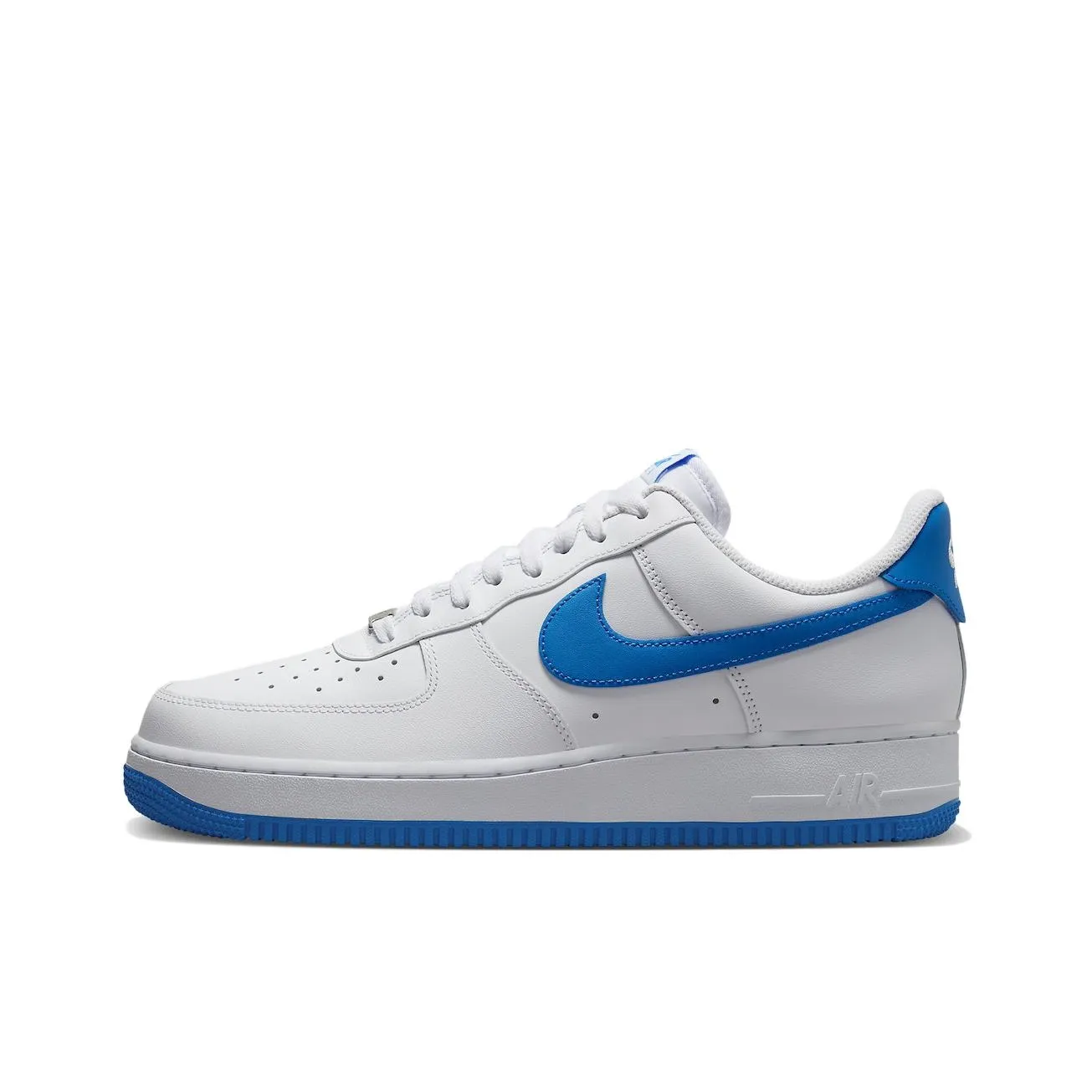 Nike Air FORCE 1 Slip-on Устойчивый к истиранию Низкий Топ Скейтбординг Мужской Белый Синий
