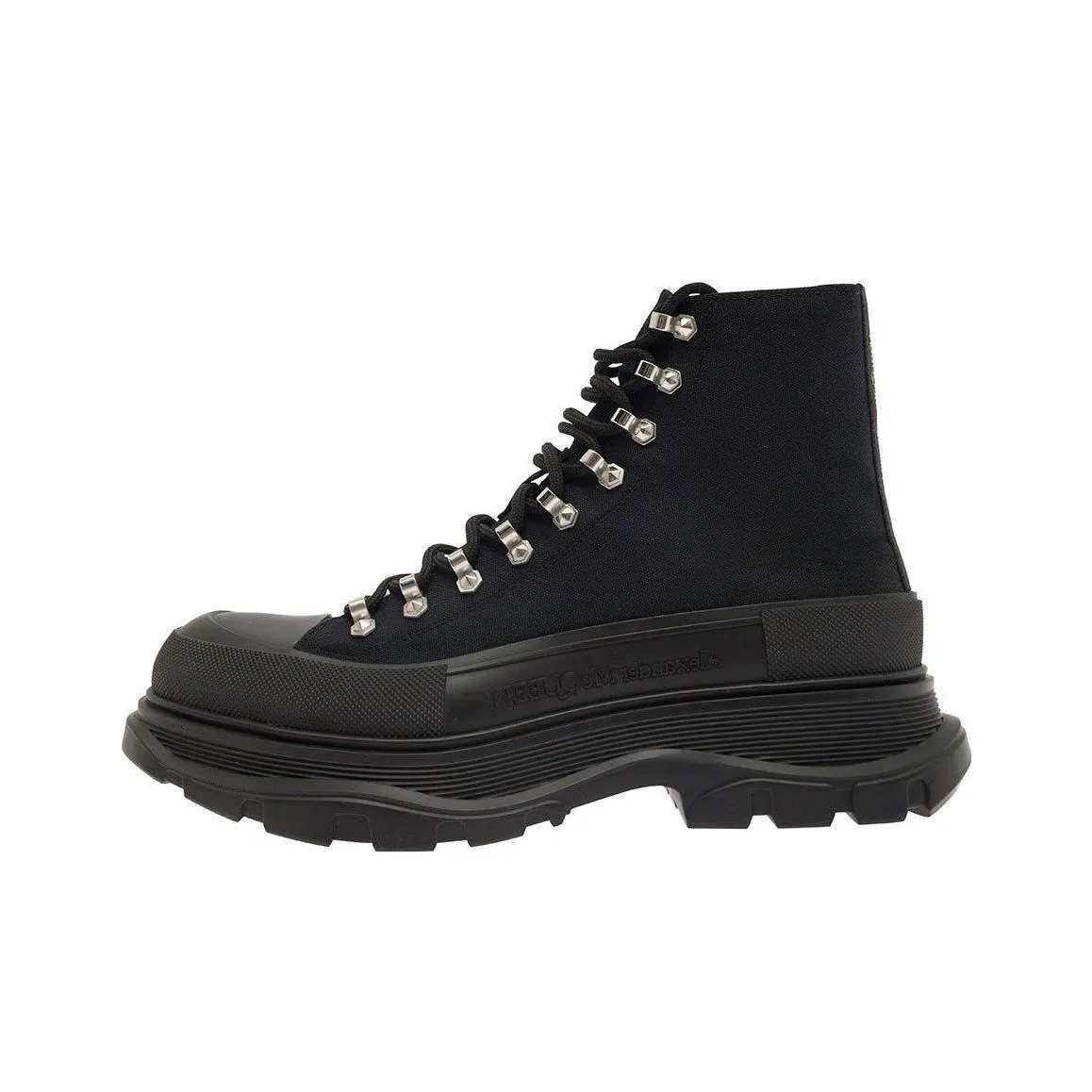 Alexander McQueen Trade Slick Black Lace up Boots 'Black'