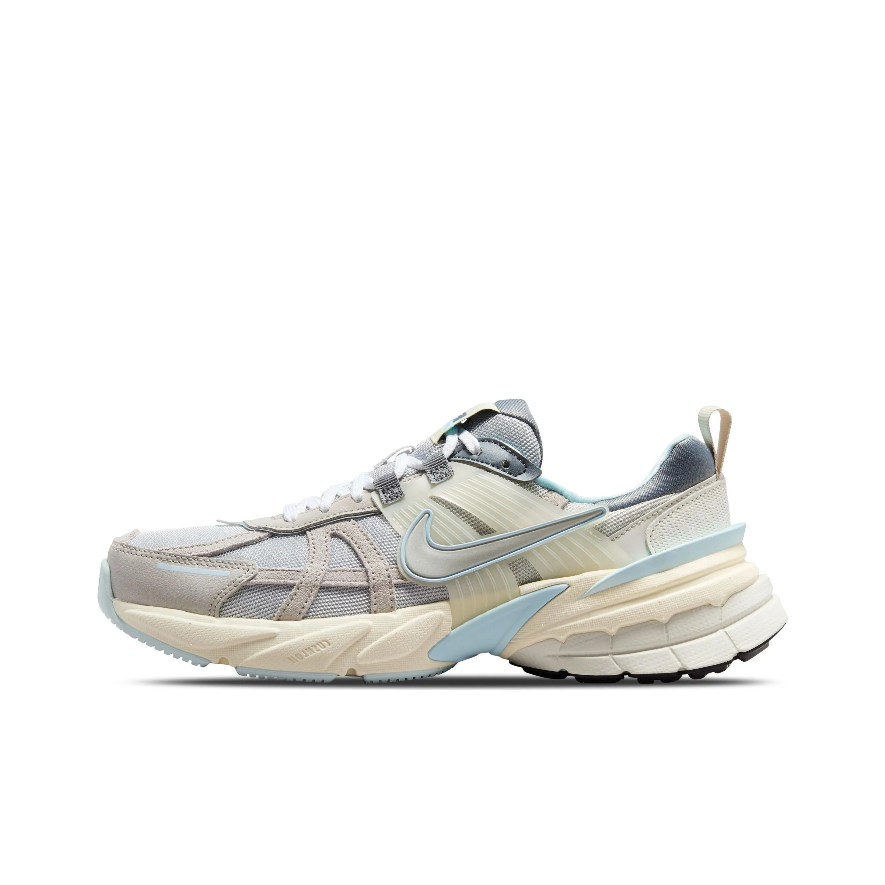 Nike V2K Run Light Bone Metallic Platinum Women's