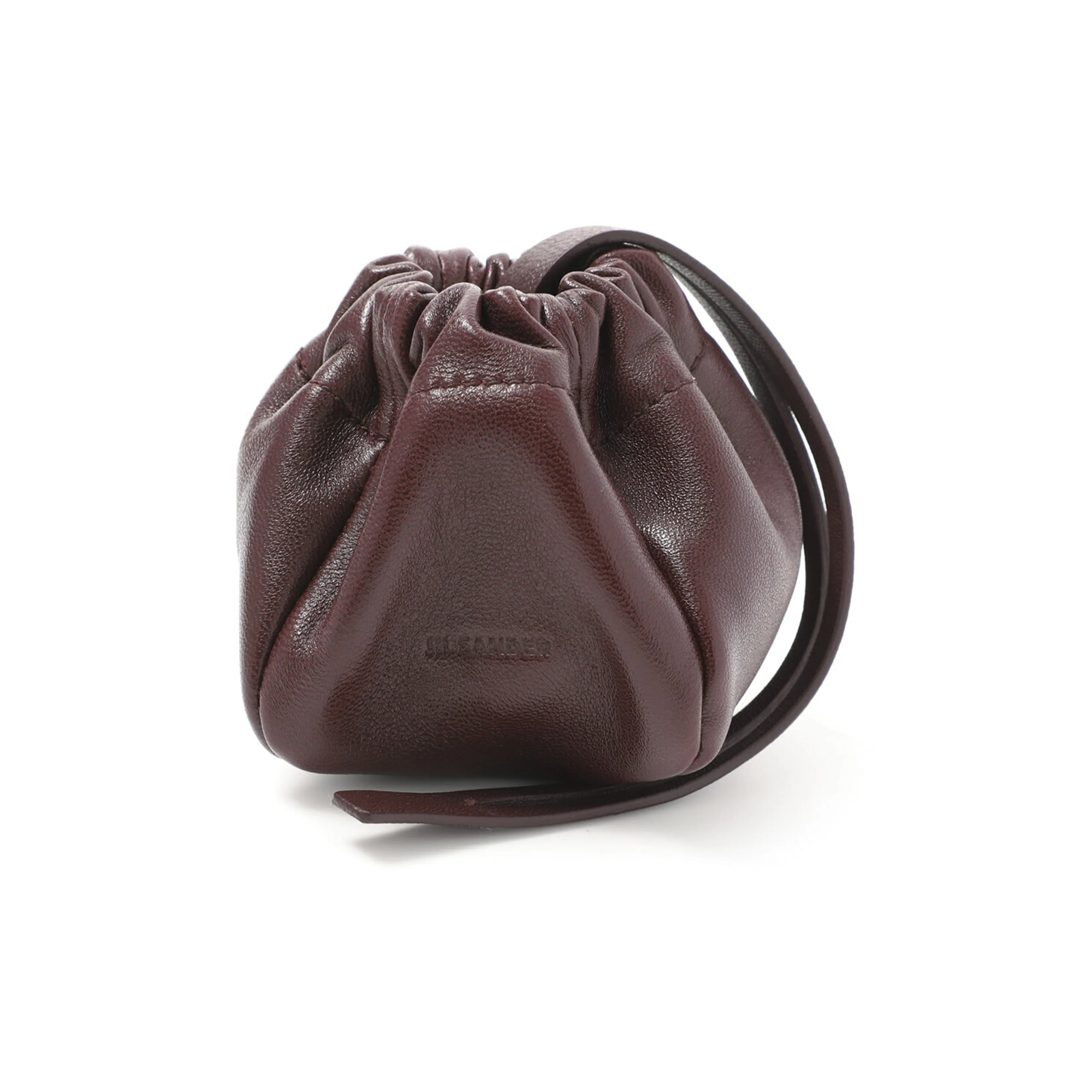 JIL SANDER Leather Handbag, Shoulder Bag Women's Burgundy
