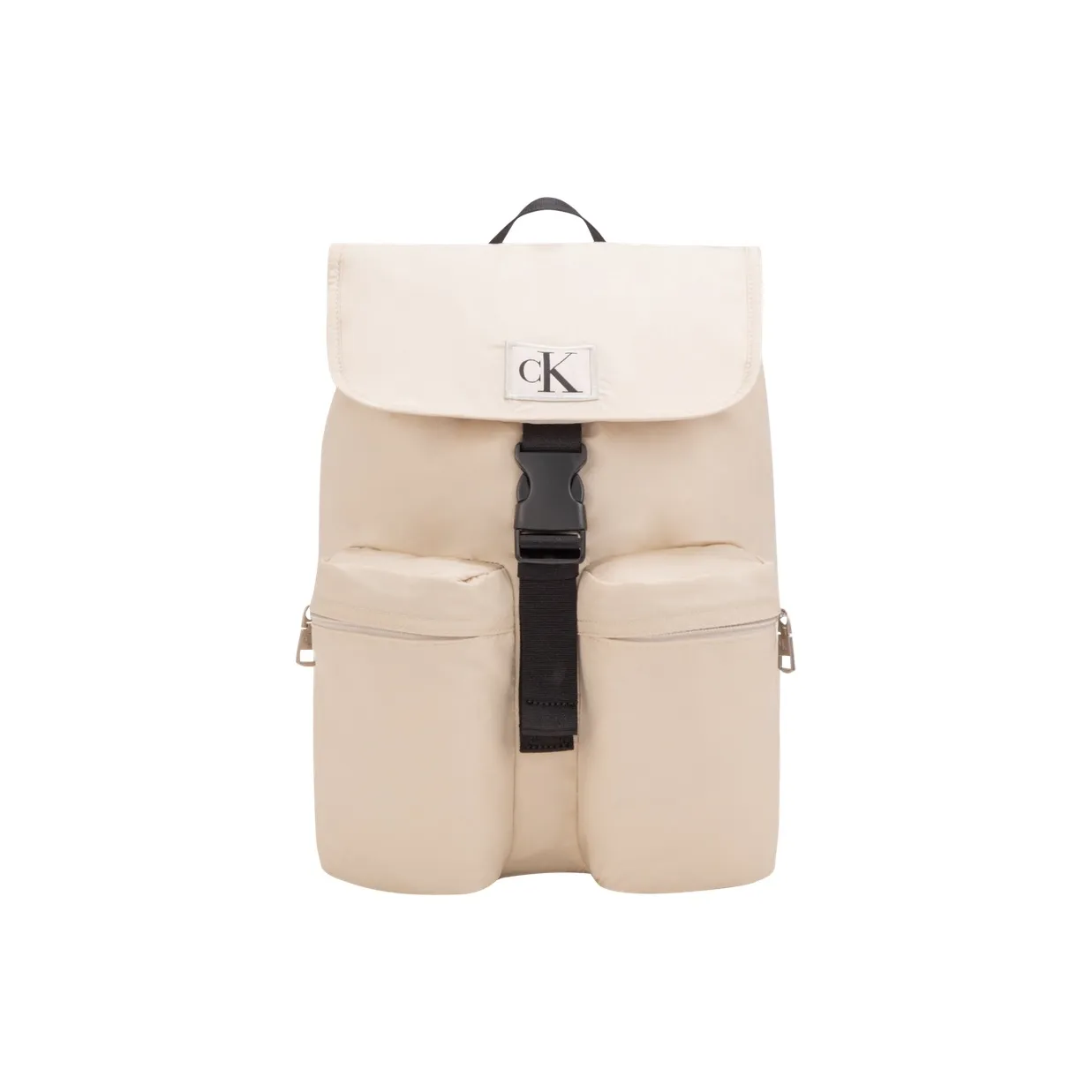CALVIN KLEIN Fabric owned backpack Regular Men's Ivory White