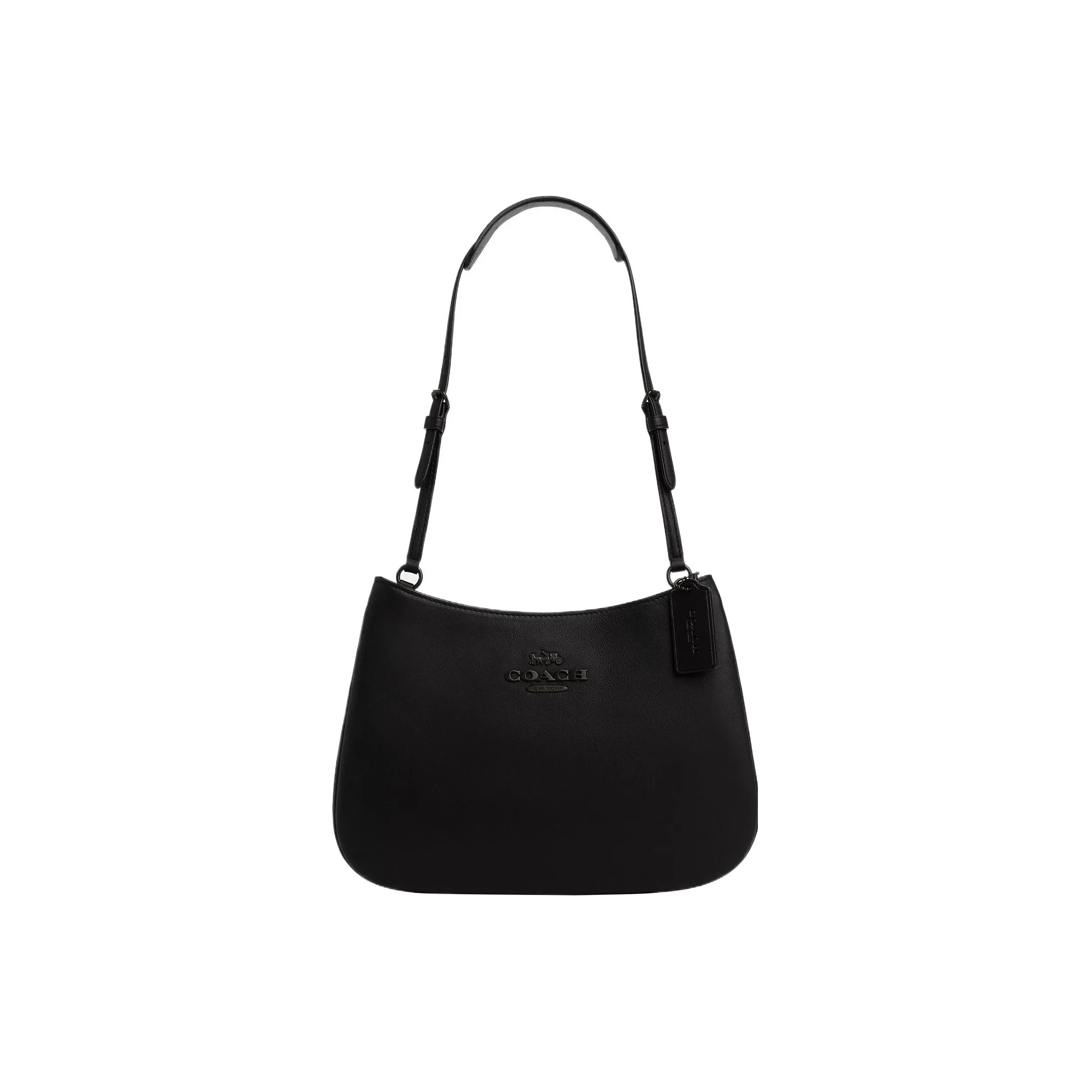 COACH Penelope Cow Leather Handbag, Shoulder Bag Women's Black