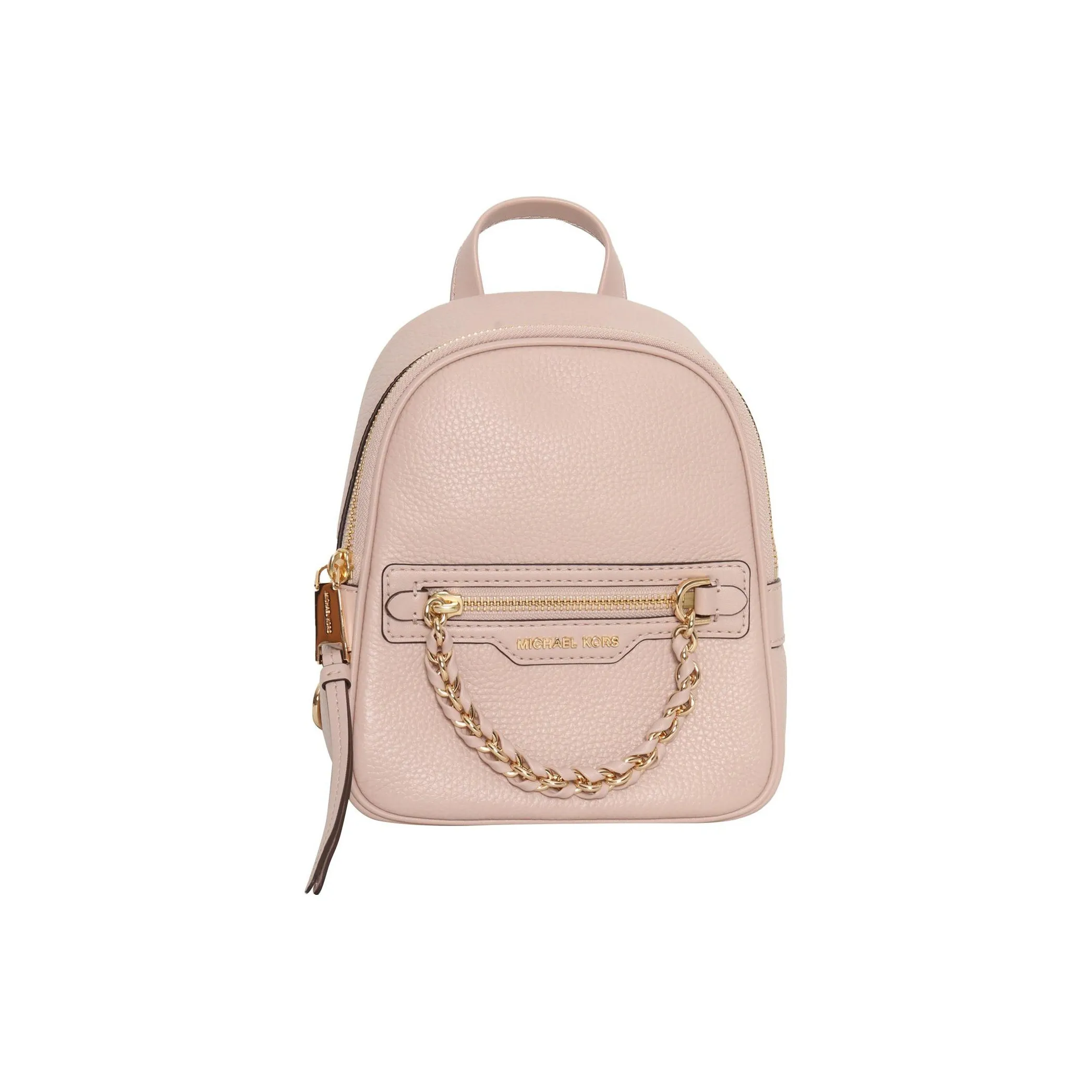 MICHAEL KORS Elliot Litchi Grain Leather Backpack Extra Small Women's Pink