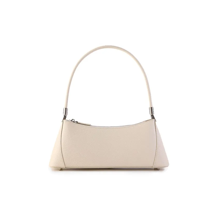 MESCOLATO Импортный Сумка на плечо из крупнозернистой текстуры коровьей кожи сумка-багет сумка на плечо стандартная женская