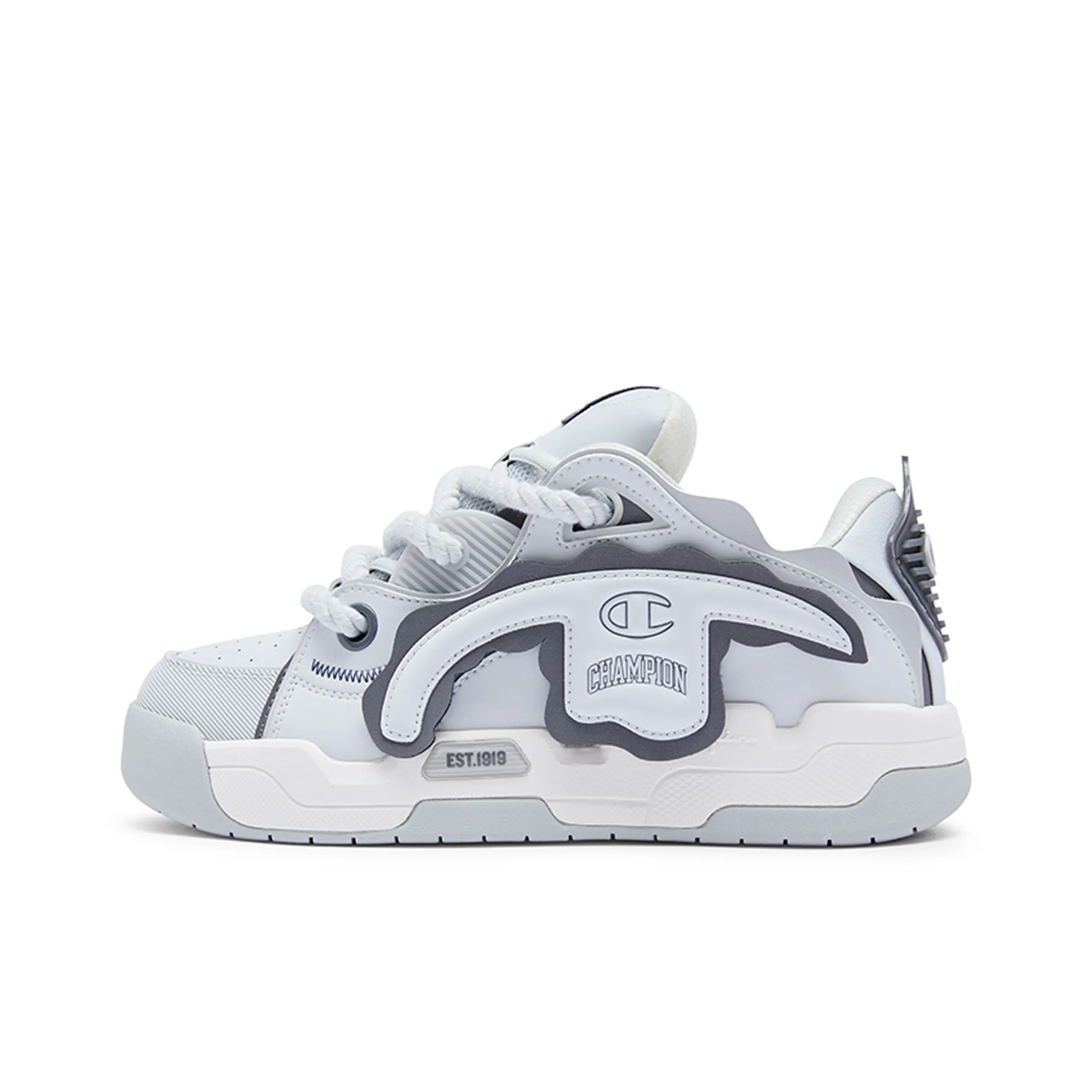 Champion TronSkateV1 Low Top Skateboard Toggs Shoes Men's Gray
