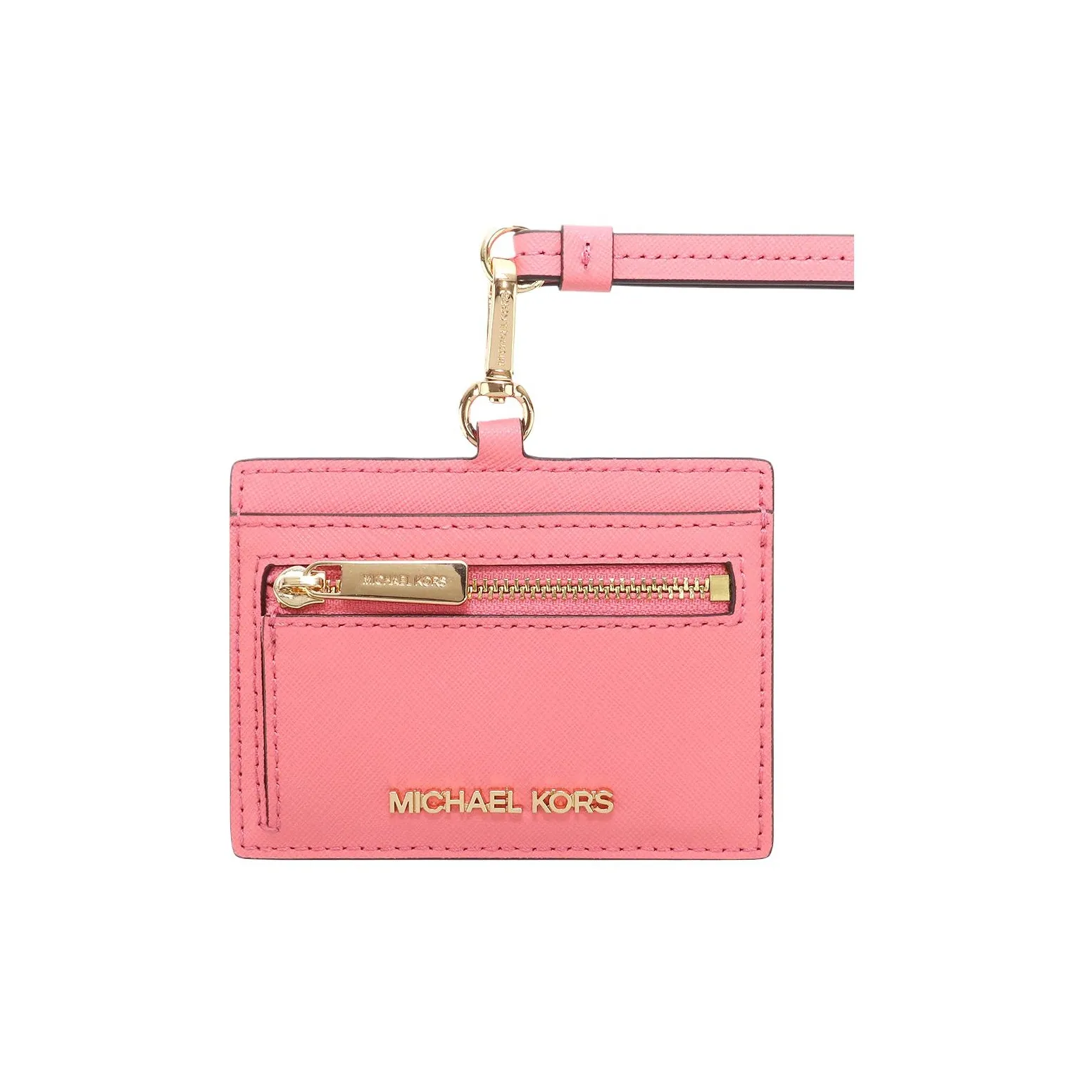 MICHAEL KORS Jet Set Кожаный Картхолдер Женский Розовый Чай