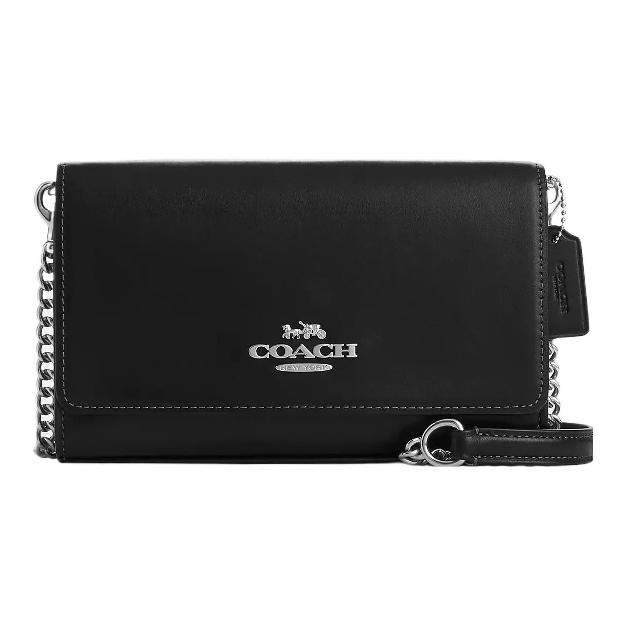COACH Refined Calfskin Envelope Bag, Shoulder Bag, Crossbody Bag Trumpets Women's
