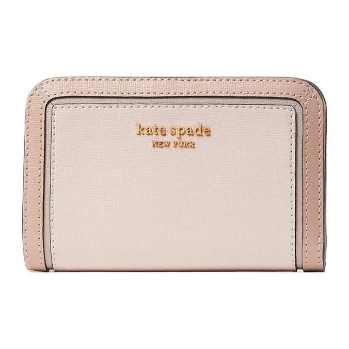 Kate Spade Saffiano Leather Wallet Mini Women's Pale Dogwood Multicolor