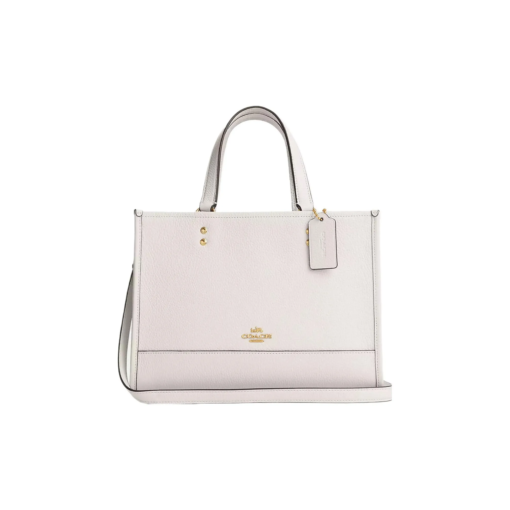 COACH Dempsey Кожа Тоут Сумка Сумка для покупок Сумка Сумка через плечо Сумка через плечо Большая Женская Белая