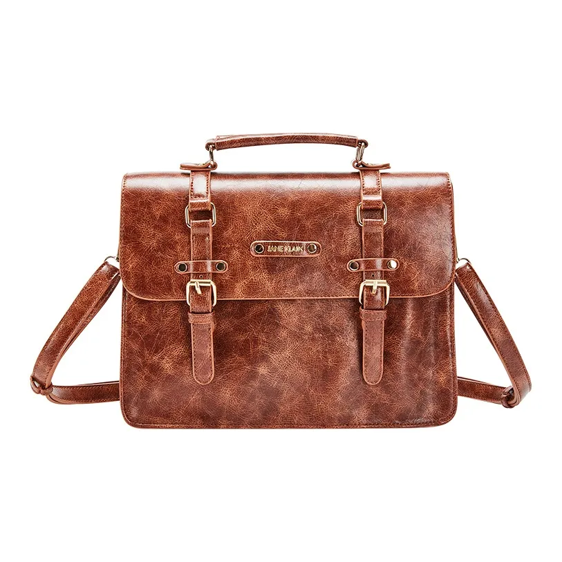 JANE KLAIN Рюкзак из синтетической кожи одно плечо портативный обычный женский коричневый черный кофейный