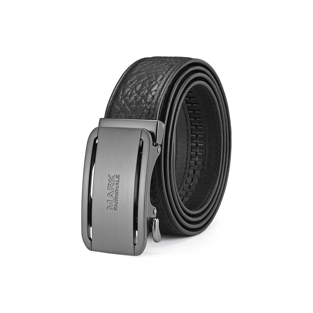 FAIRWHALE Bison Leather Belts Men's Width 3.5CM