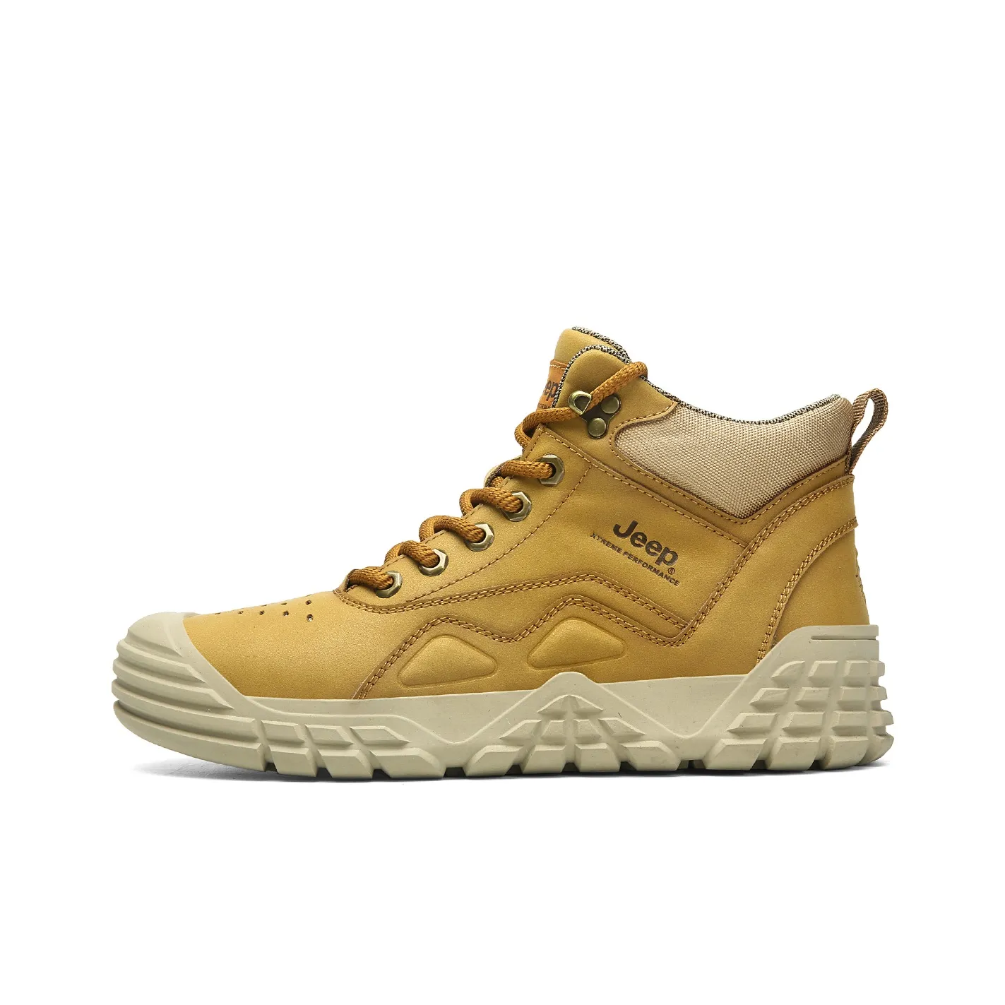 JEEP Короткие Рабочие Ботинки для Внешней Активности Мужские Светло-Коричневые