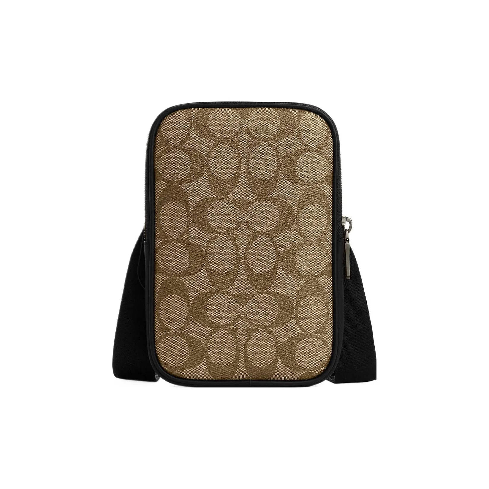 COACH PVC With Cow Leather Camera Bag, Shoulder Bag, Crossbody Bag Mini Unisex Khaki