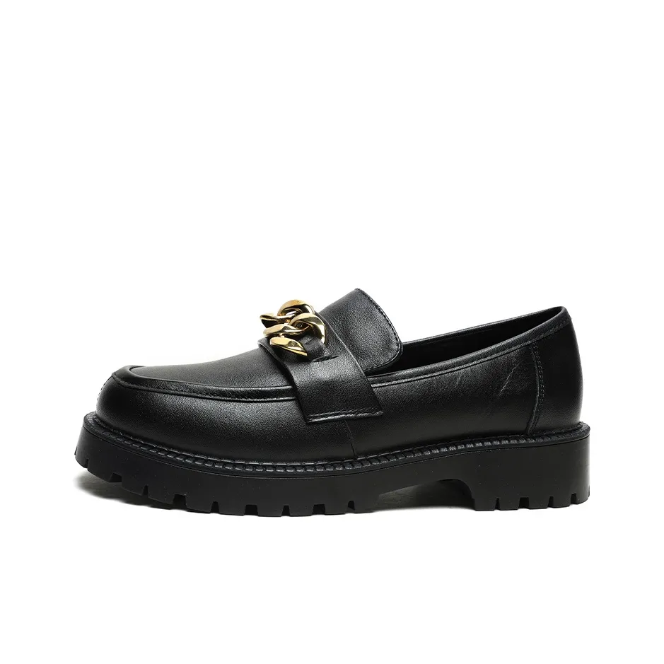 Mulinsen Ballet Flats Loafers 3.7cm Women's Black