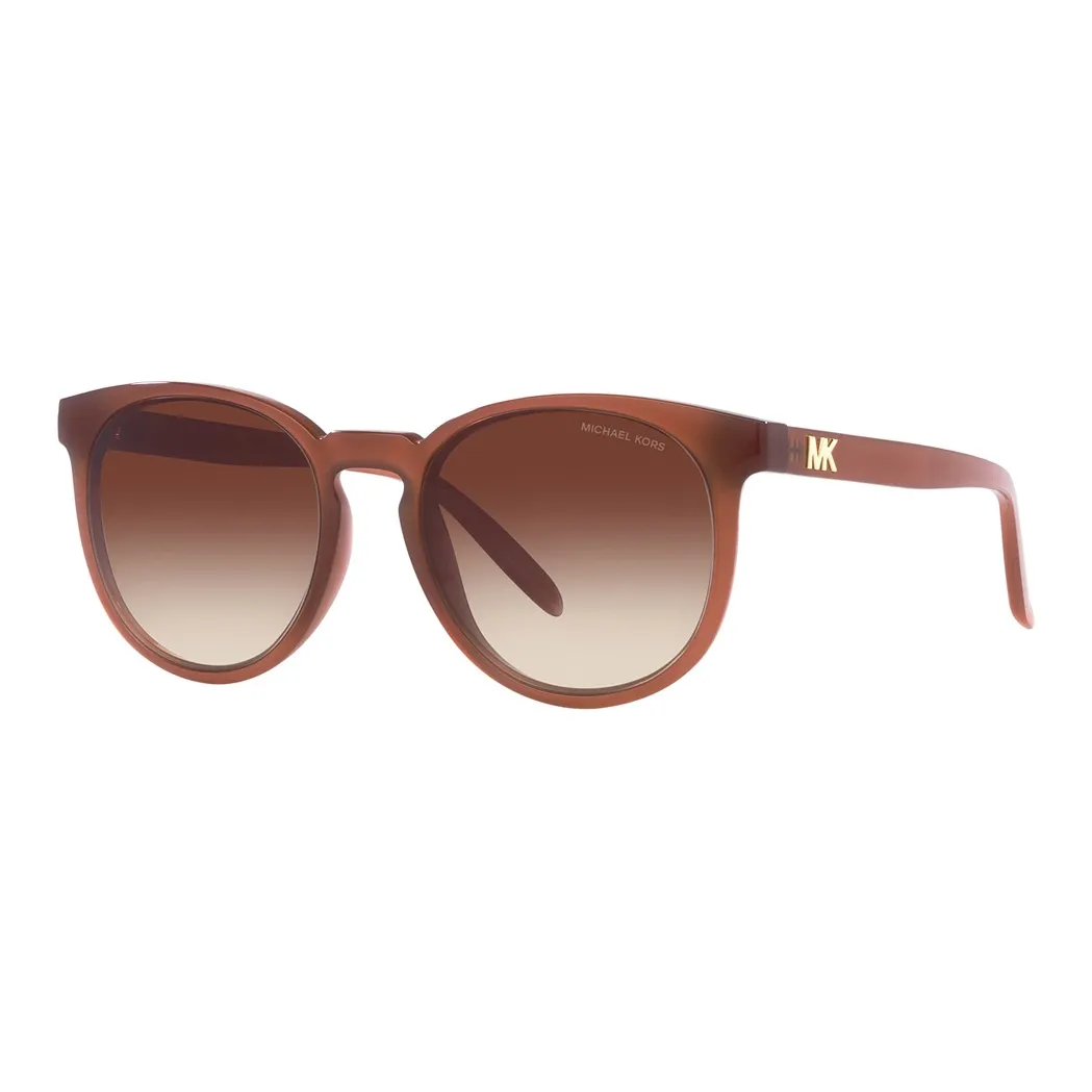 MICHAEL KORS Injection Molded Round Sunglasses Men's Brown