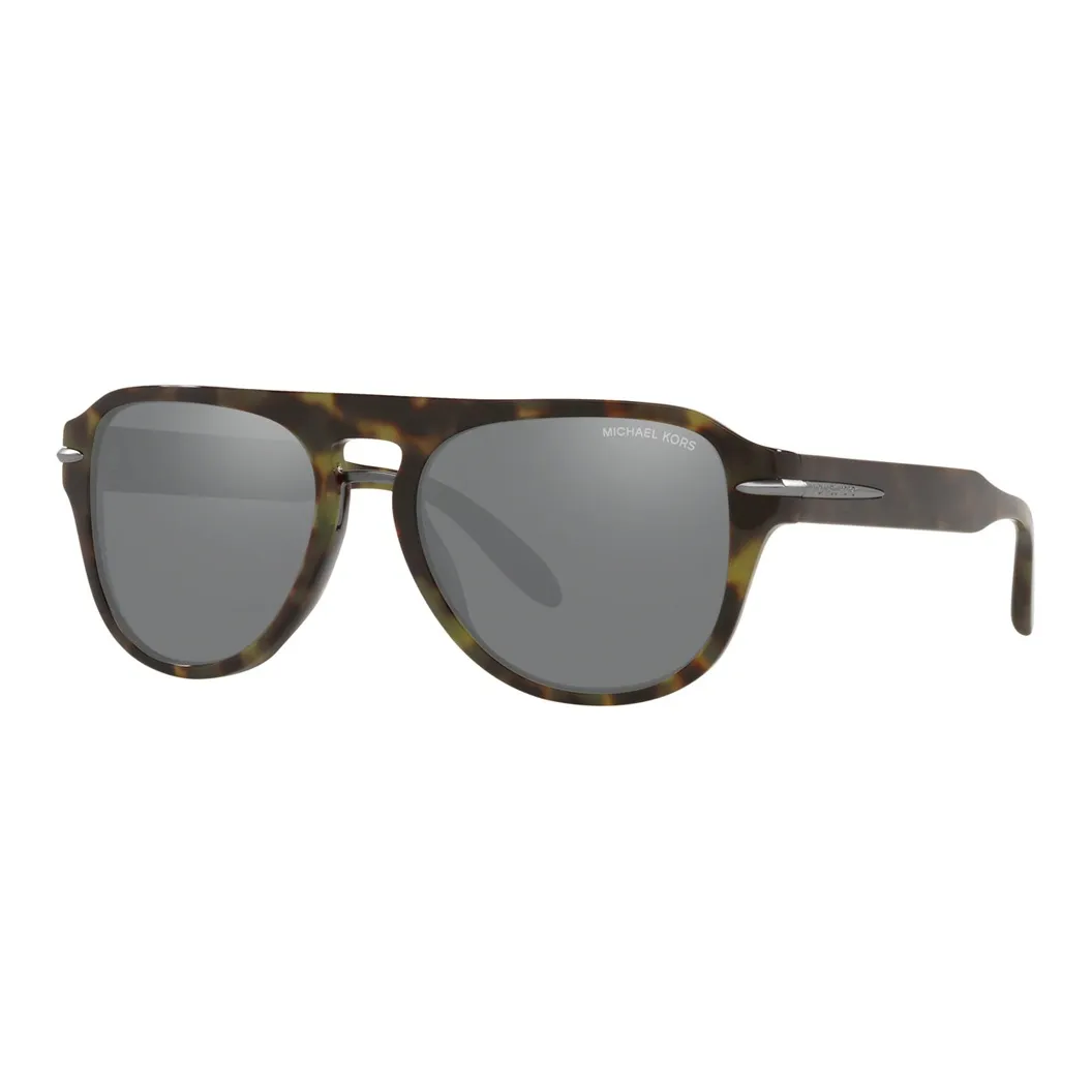 MICHAEL KORS Plastic Aviator Sunglasses Men's Brown