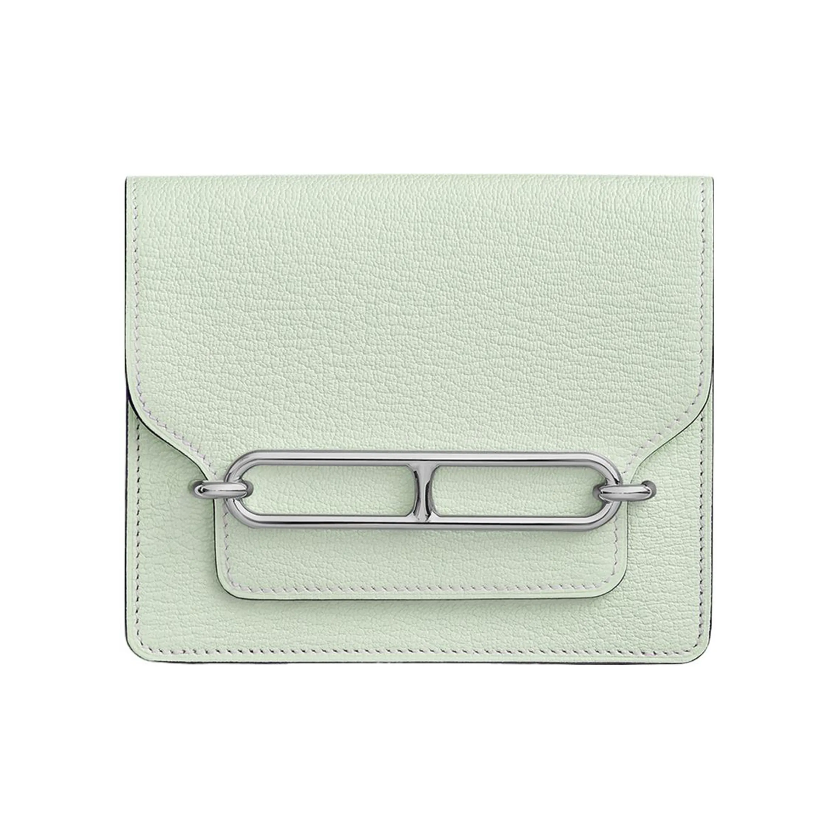 HERMES Roulis Mysore Goat Skin Pig Nose Fanny Pack Coin Purse Wallet Regular Women's 0S Vert Fizz Bubble Green