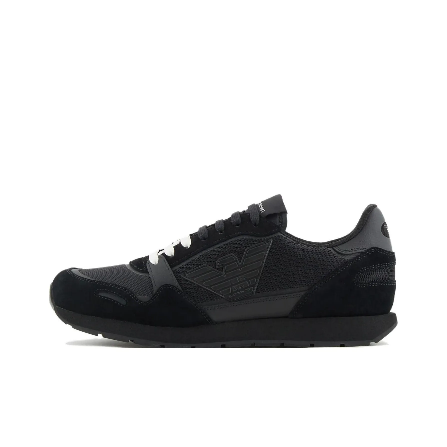EMPORIO ARMANI Logo-appliqué Suede Sneakers