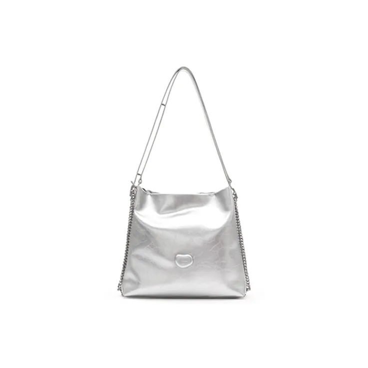 MUVA Cow Leather Tote Bag Shopping Bag Shoulder Bags Women's Milkshake White/Moonrock Silver/Bubble Pink/Twilight Black