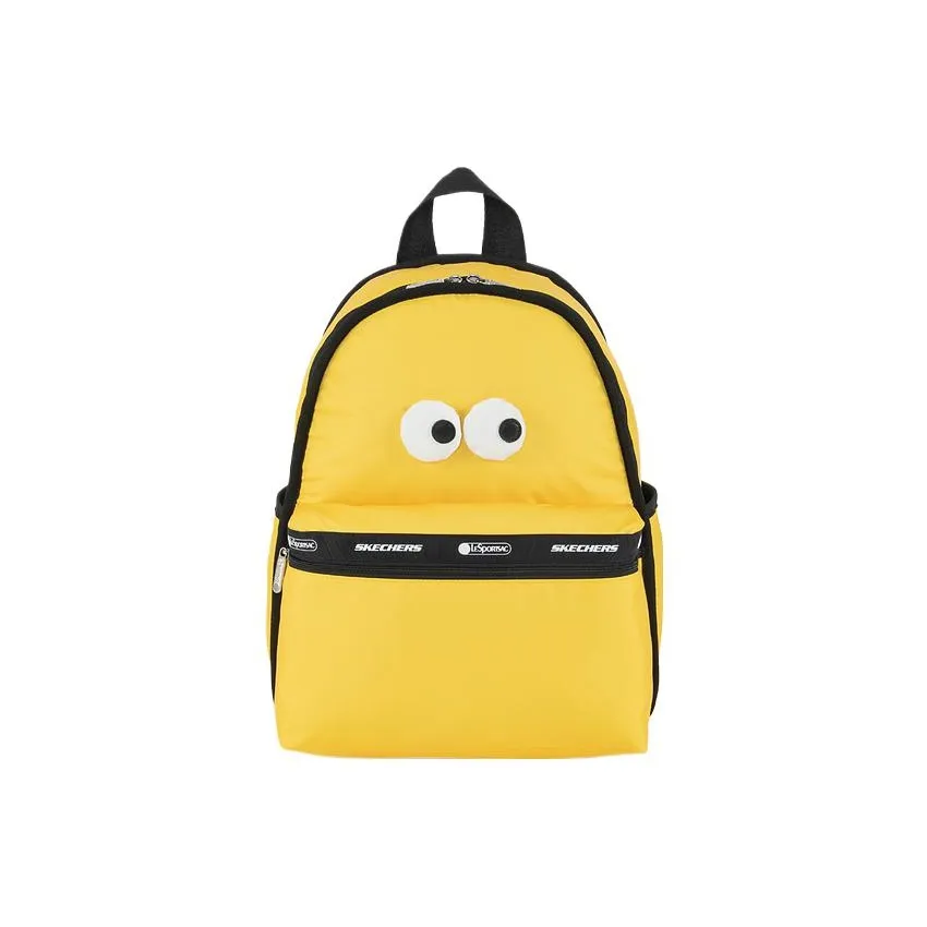 Skechers LeSportsac Коллаборация Ткань Рюкзак Стандартный Унисекс Кукуруза Желтый