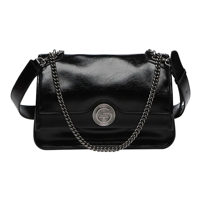 Tanita West Коровья кожа Тоут Средний Женские Черный